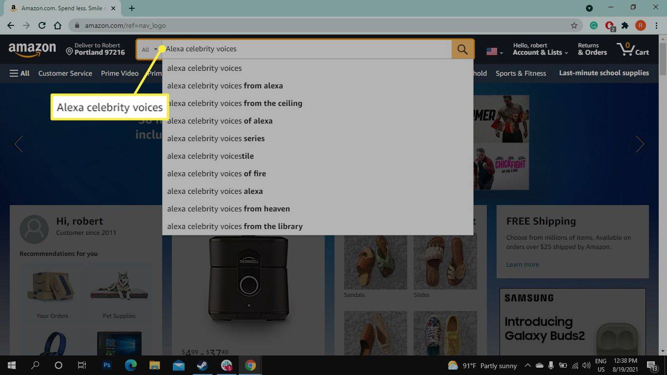 Como obter vozes de celebridades Alexa