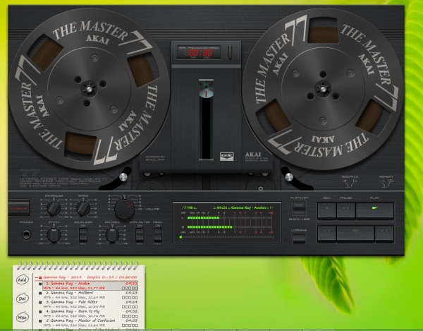 Akai GX-77 עור שחור מבית AIMP3