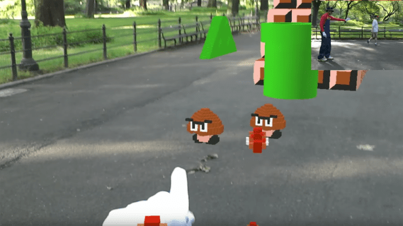 Mario w rzeczywistości rozszerzonej wygląda jak trip na kwasie z Nintendo