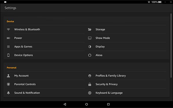 วิธีเปลี่ยนภาษาบนแท็บเล็ต Amazon Fire