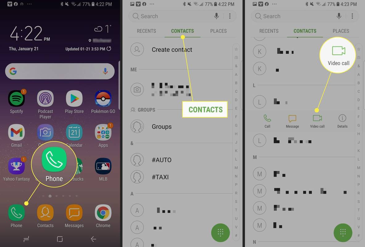 Comment passer un appel vidéo sur Android