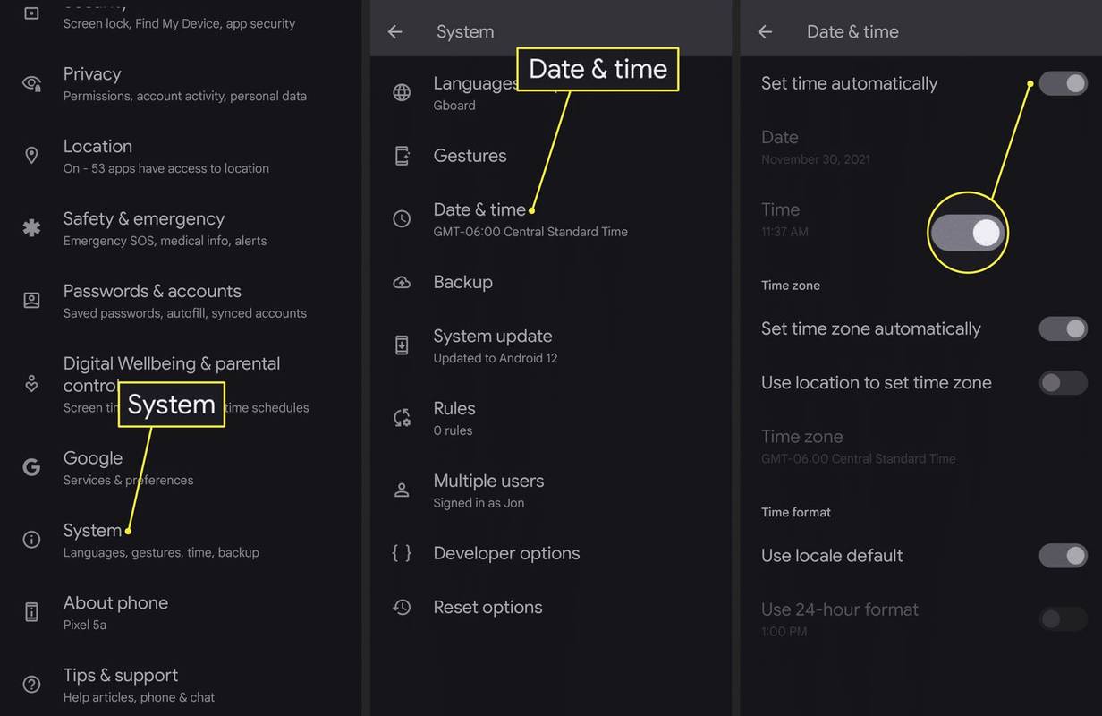 Come risolvere il problema quando l'ora sul telefono è sbagliata