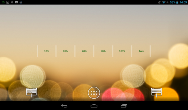 Gaukite pritaikytą „Android“ pagrindinio ekrano ryškumo valdymą