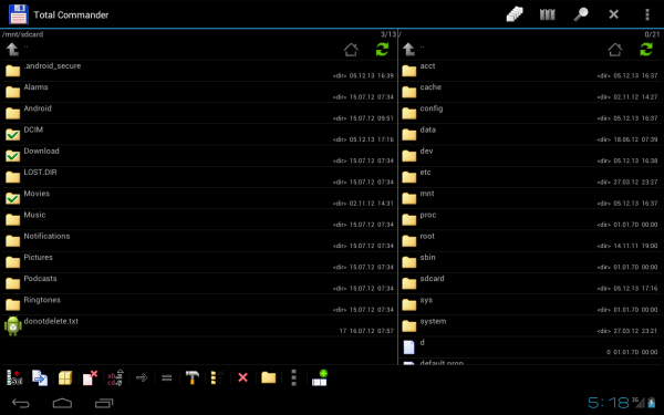 10 أسباب لاستبدال مدير ملفات Android بـ Total Commander