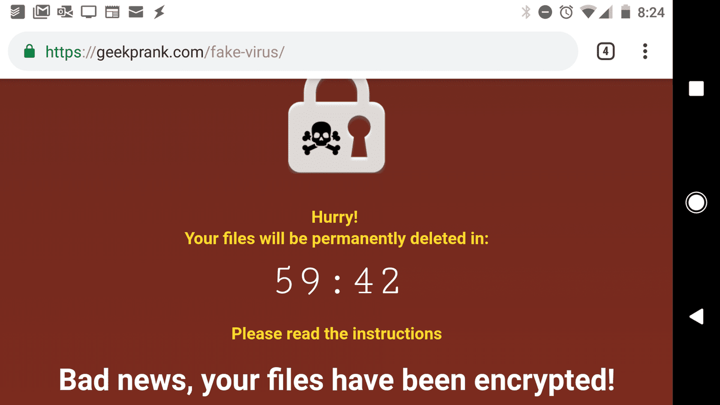 Hvordan fikse en virusadvarsel popup-vindu på Android