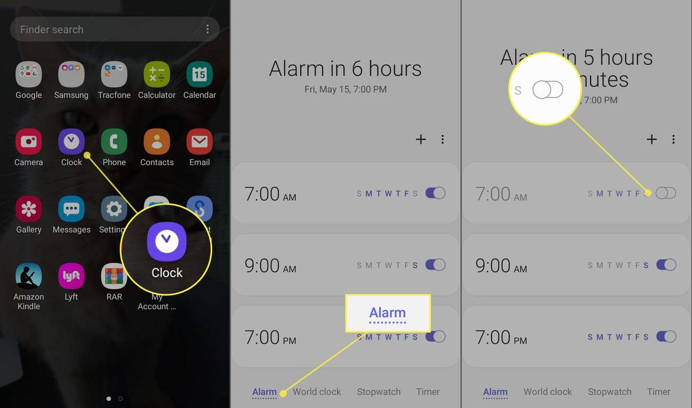 Como cancelar seus alarmes Android