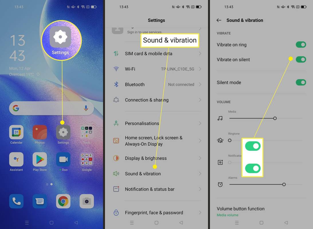 Kuidas Android-seadmetes vibratsiooni välja lülitada