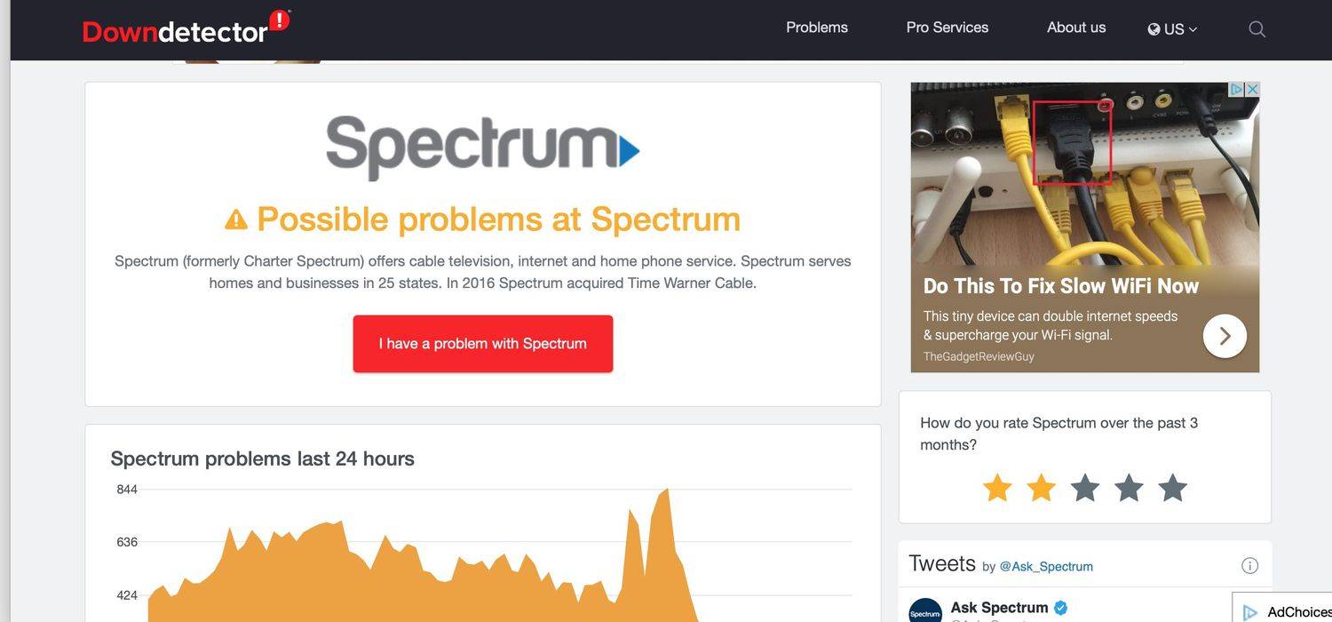 Spectrum Down... หรือเป็นคุณ?