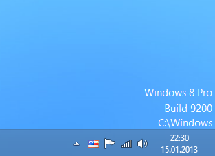 Nový způsob zobrazení verze systému Windows na ploše