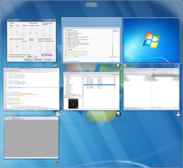 Forstør Alt + Tab-miniatyrbilder i Windows 8 og Windows 7