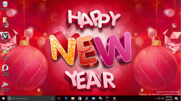 Decore seu Windows 10 para o Natal e Ano Novo