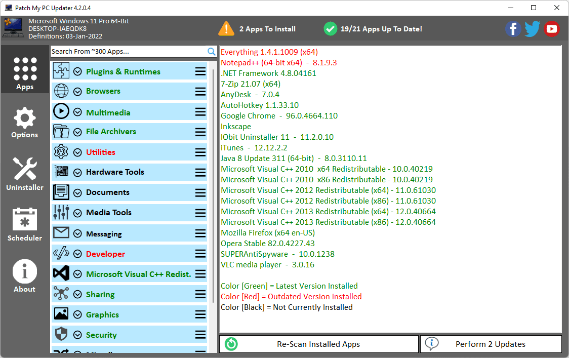 ベスト 11 の無料ソフトウェア アップデーター プログラム