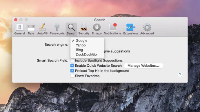 Com es canvia el motor de cerca per defecte a Safari per a Mac OS X