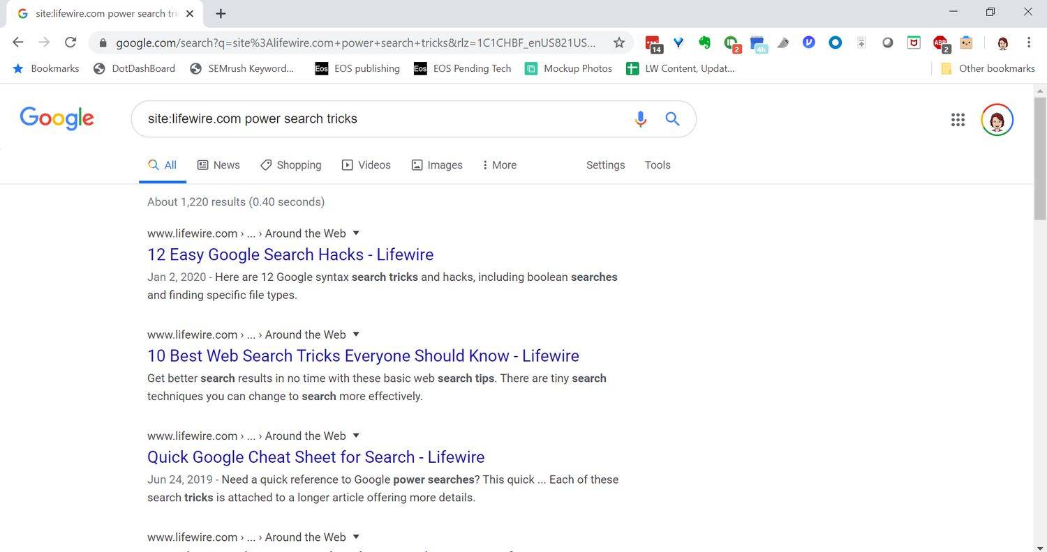 Kasutage Google'i otsimiseks ühel veebisaidil