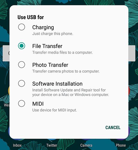 Sådan overføres fotos fra Android til pc