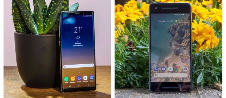 Google Pixel 2 vs Samsung Galaxy Note 8: Hvilket flaggskip er riktig for deg?