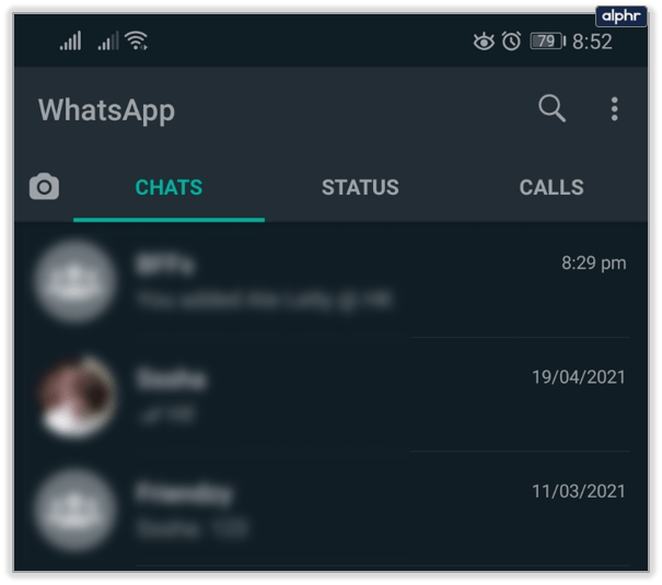 Yhteystiedon tai profiilikuvan vaihtaminen WhatsAppissa