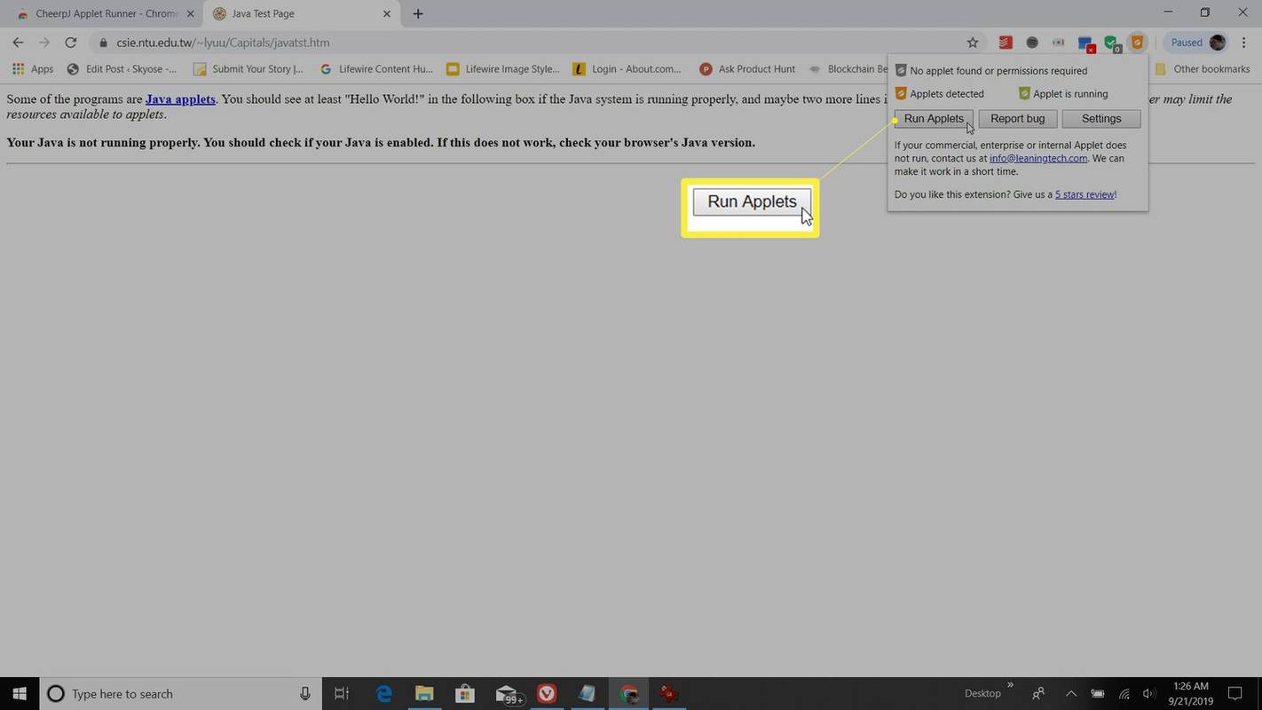 Kuidas Java Chrome'is lubada