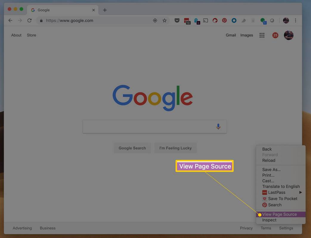 Hur man visar HTML-källan i Google Chrome