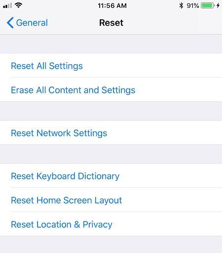 iPhone XS – Zurücksetzen auf die Werkseinstellungen