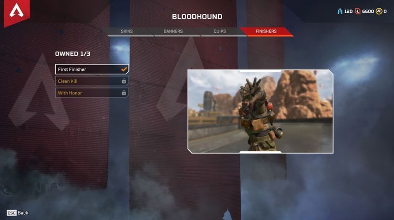 Kako izvesti in končati v Apex Legends