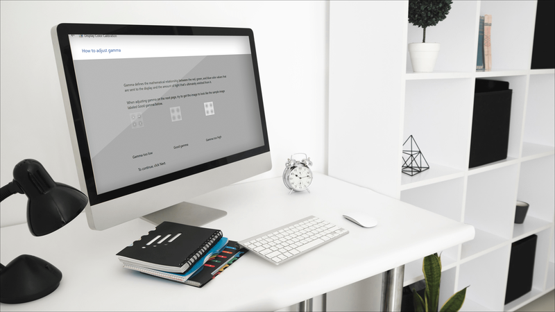 Gamma muutmine Windows 10-s
