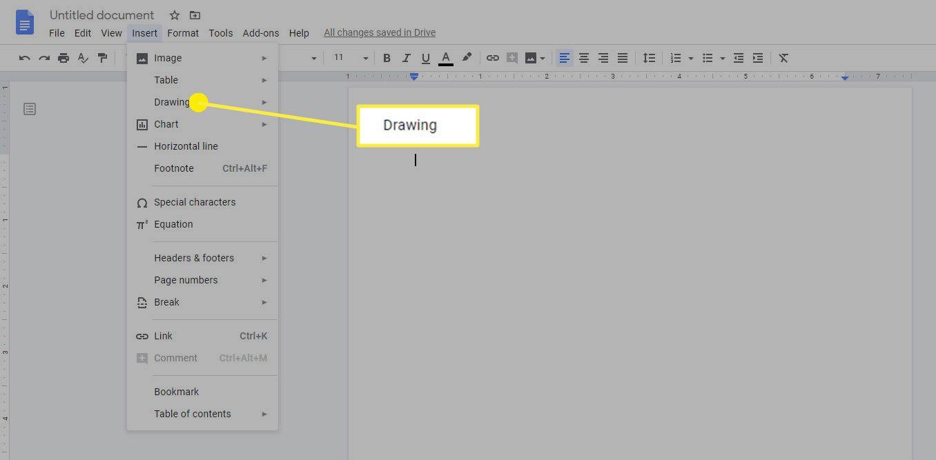 Come disegnare su Google Docs