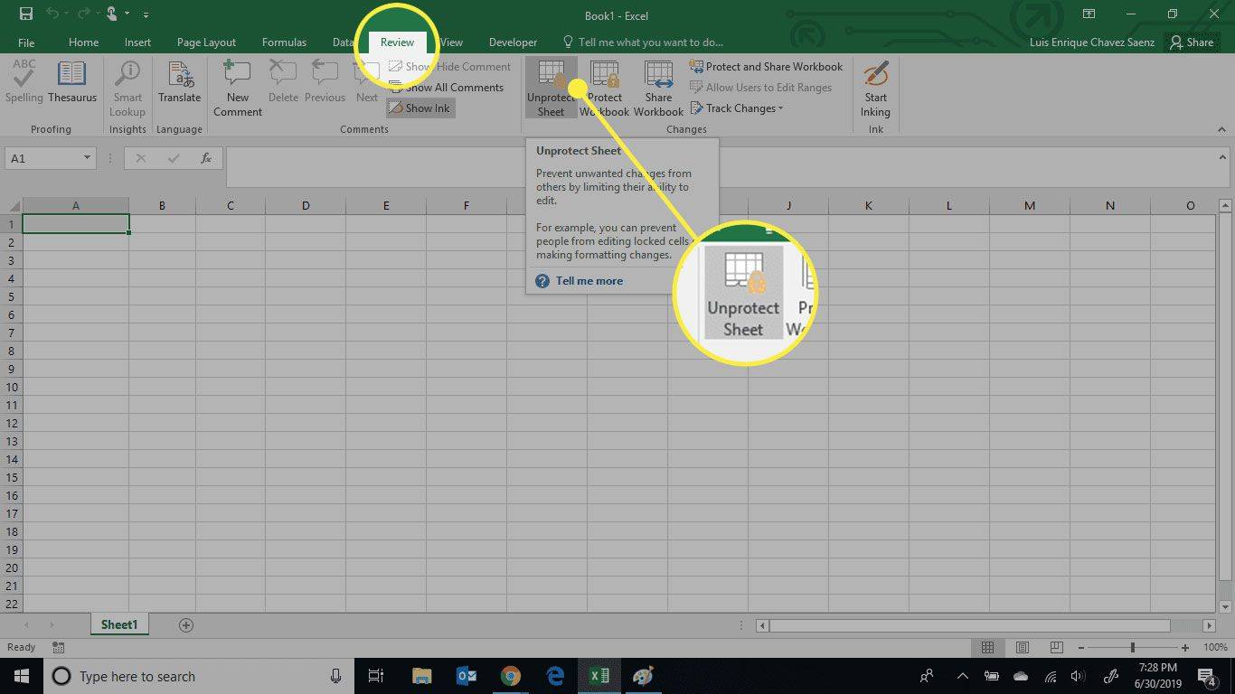Paano I-unprotect ang Excel Workbooks