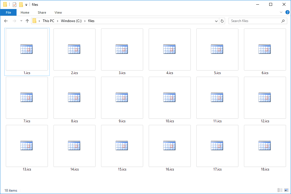 ICS ファイルとは何ですか?