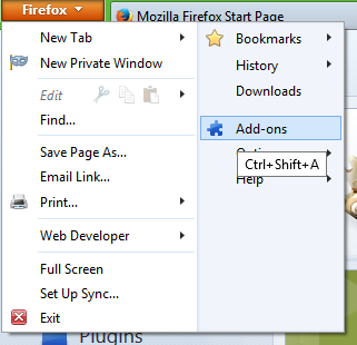 MozillaFirefoxで複数の行にタブを表示する方法