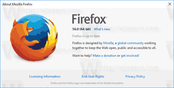 Kas jauns Firefox 56