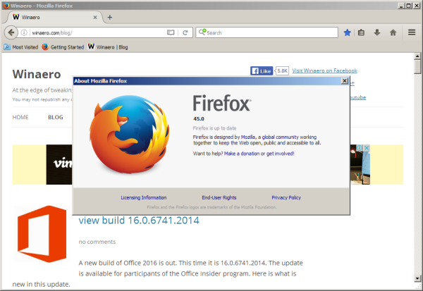 Alles wat u moet weten over Firefox 45