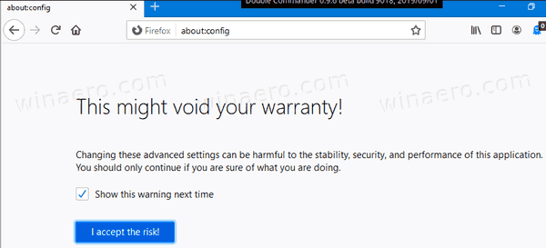 Ενεργοποίηση πράσινου εικονιδίου HTTPS στον Firefox 70