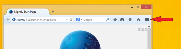 Paano paganahin ang titlebar sa Firefox 28 o mas mataas gamit ang Australis UI