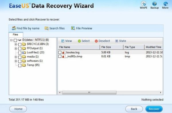 Darila: EaseUS Data Recovery Wizard Professional