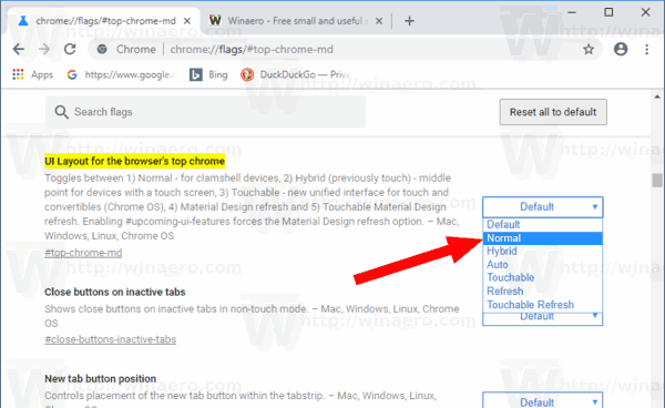 Désactiver la nouvelle interface utilisateur arrondie dans Chrome 69