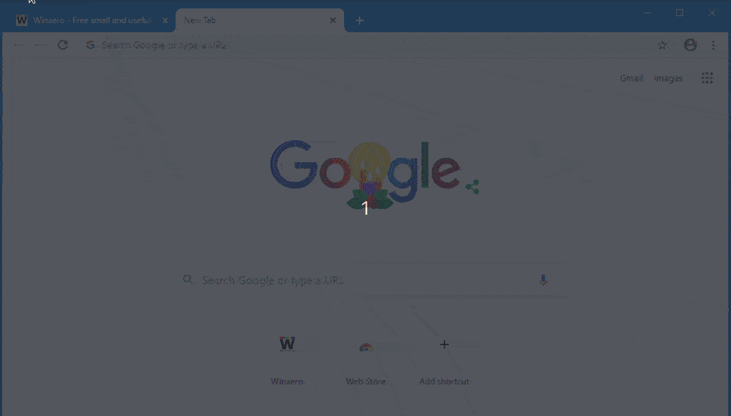 Google Chrome లో క్రొత్త ట్యాబ్ పేజీలో నిజమైన శోధన పెట్టెను ప్రారంభించండి