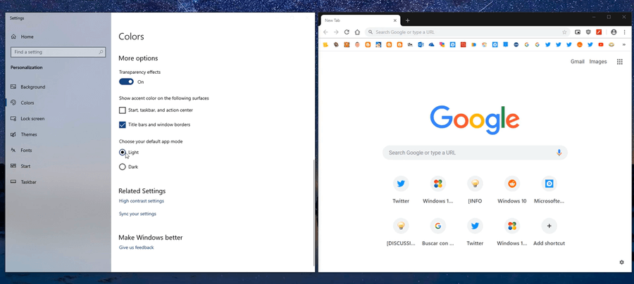 Google Chrome Canary теперь следует за системной темной темой в Windows 10