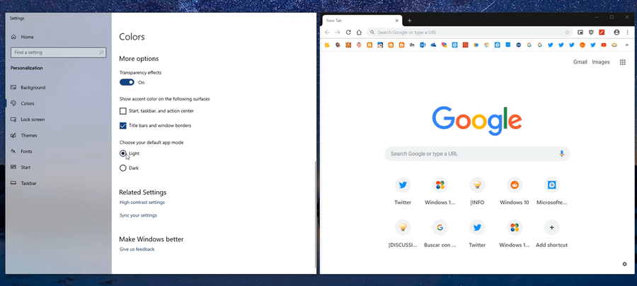 Google Chrome Canary Artık Windows 10'da Sistem Karanlık Temasını Takip Ediyor