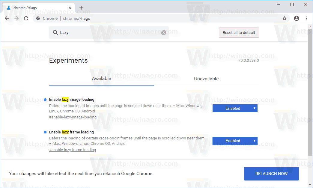 Activa la càrrega mandrosa a Google Chrome