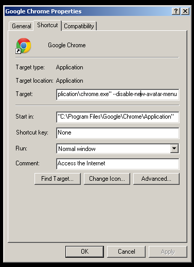 Hoe de gebruikersprofielknop (u) te verwijderen in Google Chrome 44 en hoger