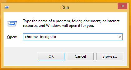 Hur man kör Google Chrome i inkognitoläge från kommandoraden eller en genväg