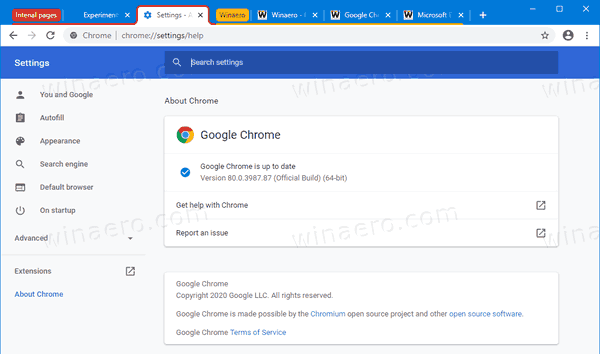 Bật nhóm tab trong Google Chrome