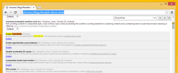 Cara mengaktifkan rendering fon DirectWrite di Google Chrome