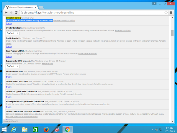 Luba sujuv kerimine Google Chrome'is