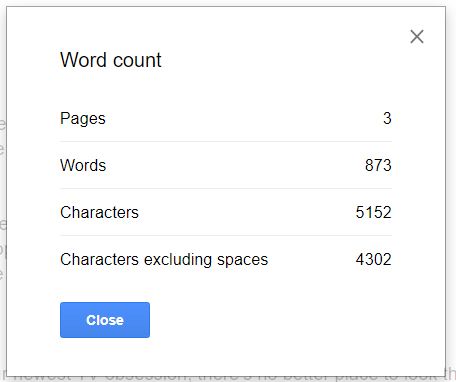 Πώς να λάβετε το Word Count στα Υπολογιστικά φύλλα Google