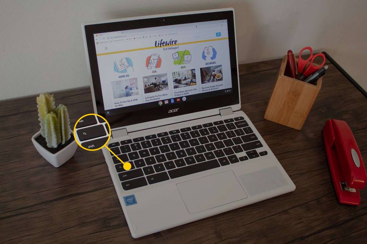 Chromebook پر کیپس لاک کو کیسے آن/آف کریں۔