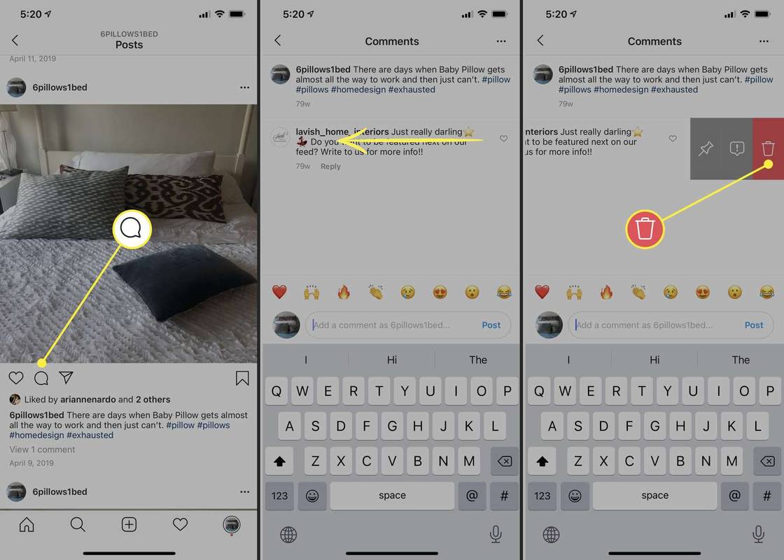 Πώς να διαγράψετε ένα σχόλιο στο Instagram
