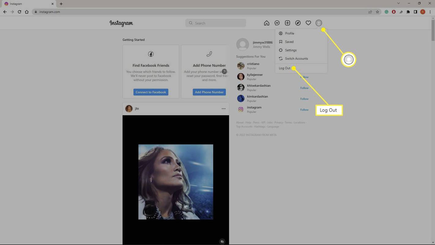 Come dimenticare un account Instagram sul tuo computer o telefono