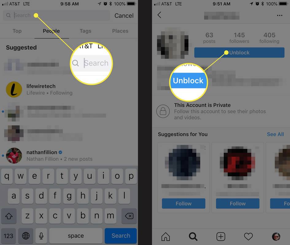 Paano i-unblock ang isang tao sa Instagram